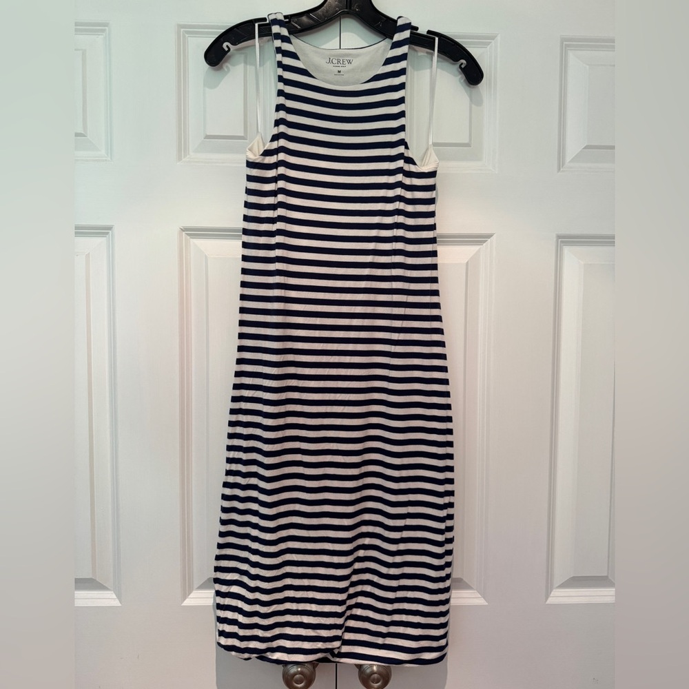 J. Crew Navy and White Knit dress